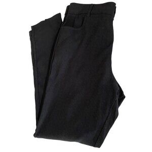 Mario Serrani Pull on Made in Italy Women's Black Slim Fit Pants MED Textured